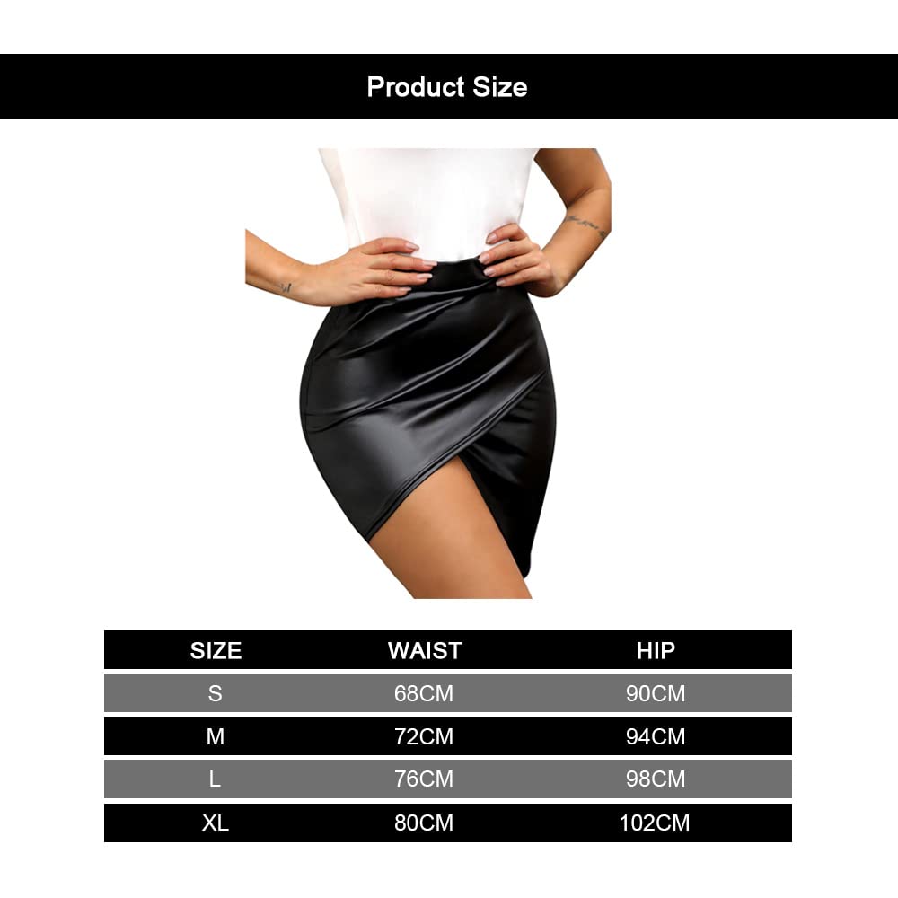 Leather Skirts Women Short