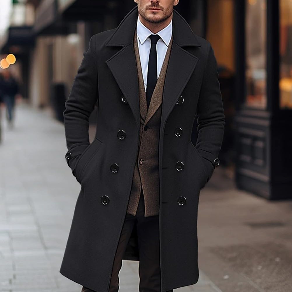eBexxin - Men's Thick Wool Winter Coat