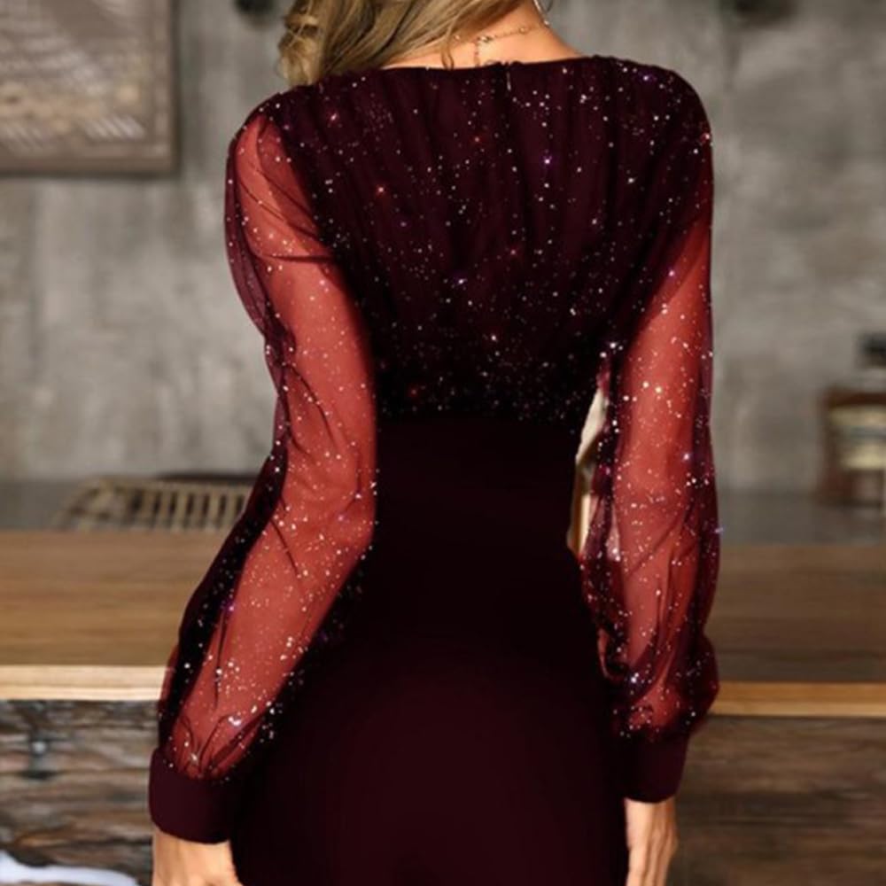 Vestidos Corto Manga Larga