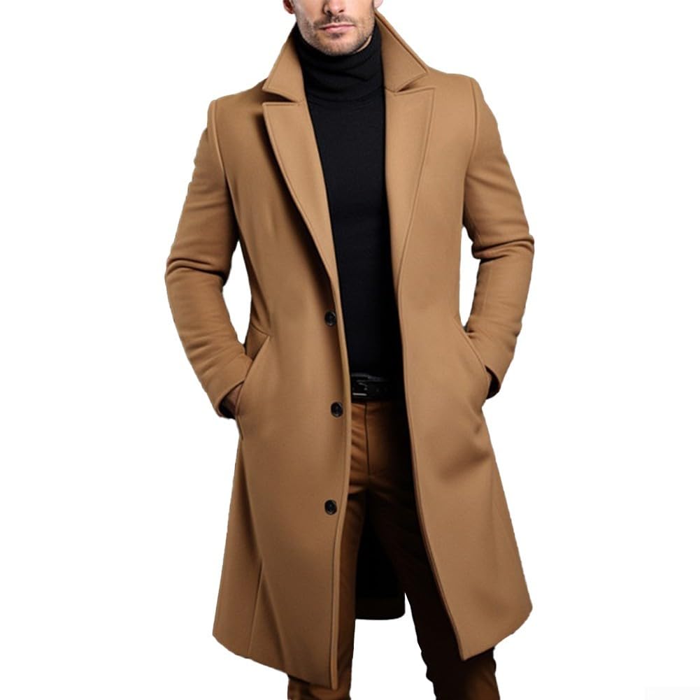 eBexxin - Men's Luxury Trench Coat