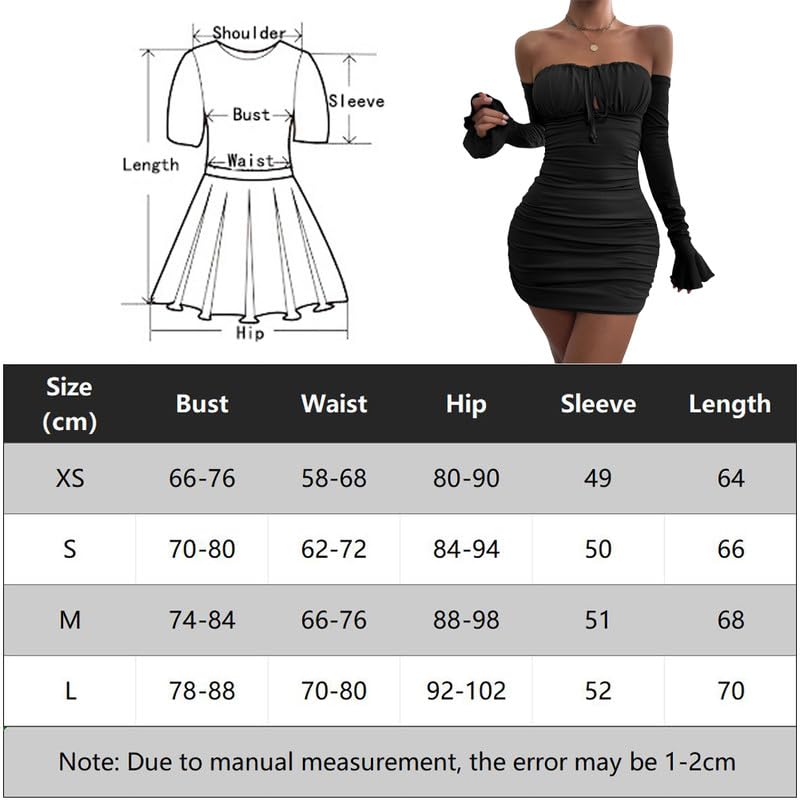Vestido Sexy Mujer Manga Larga
