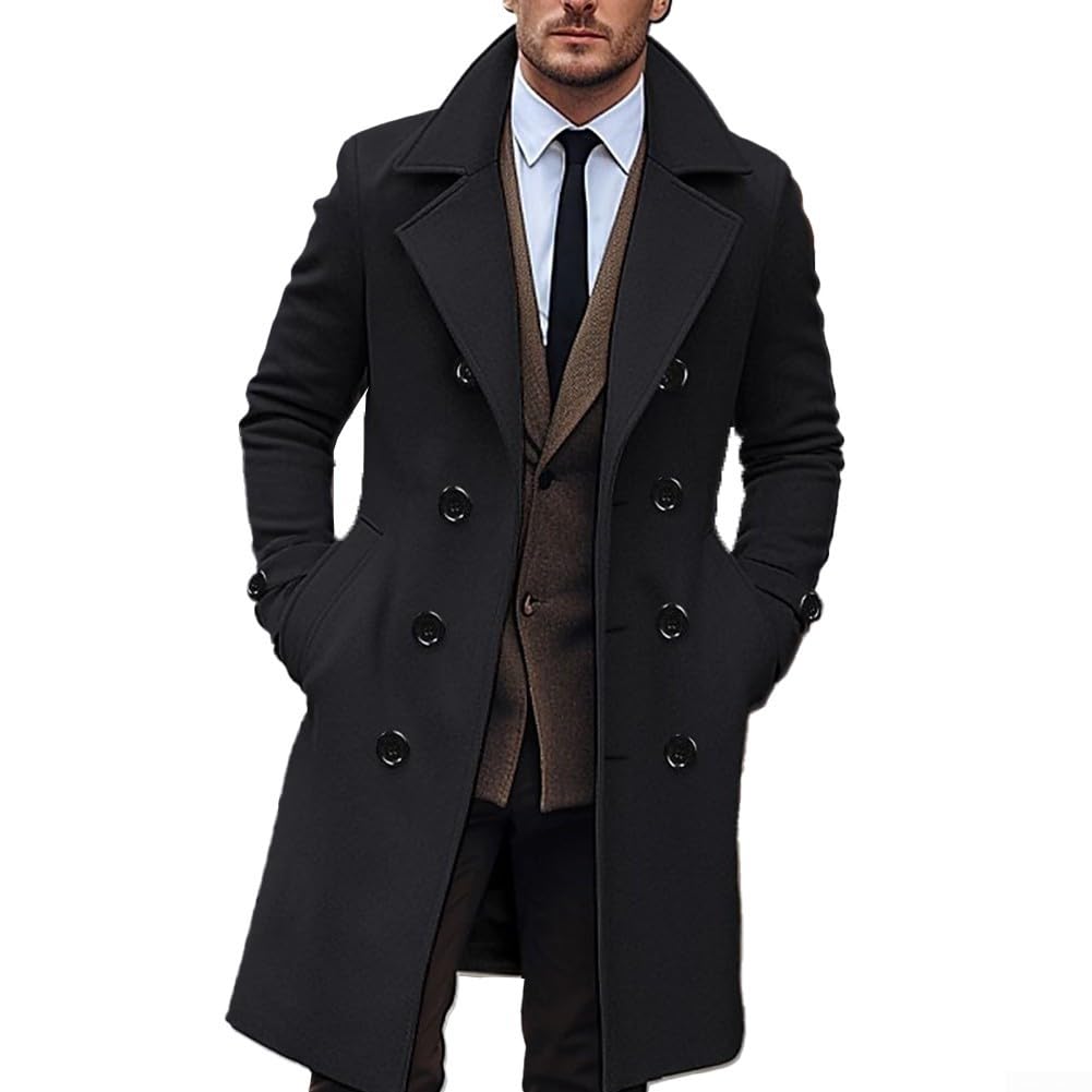 eBexxin - Men's Thick Wool Winter Coat