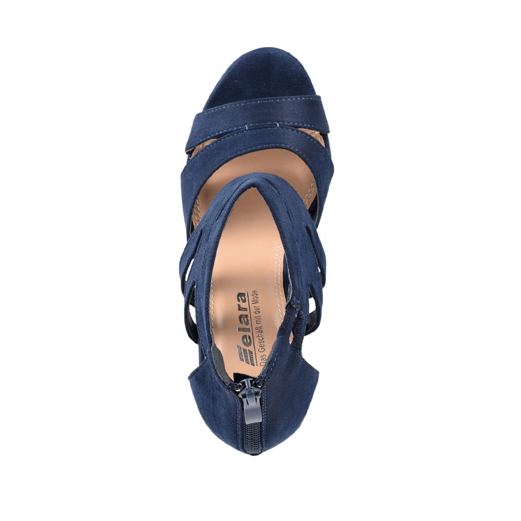 EBXN Zapato de Tacón Alto Mujer Abierto Stilettos Chunkyrayan