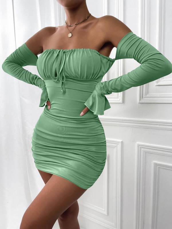 Vestido Sexy Mujer Manga Larga