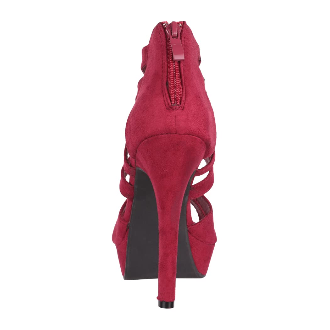 EBXN Zapato de Tacón Alto Mujer Abierto Stilettos Chunkyrayan