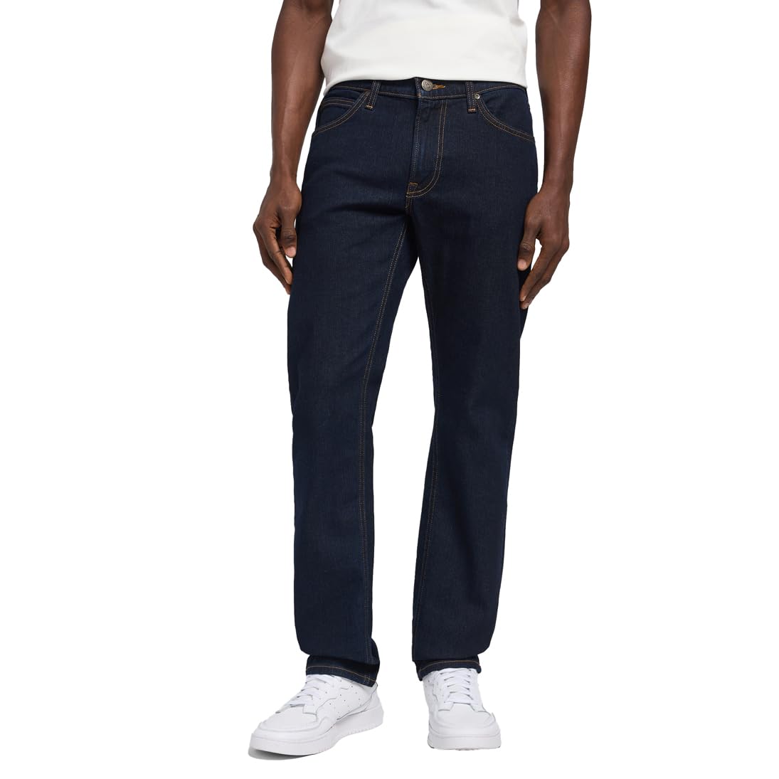 EBXN Zip Fly Rinse Jeans para Hombre