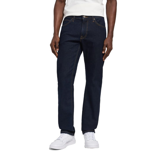 EBXN Zip Fly Rinse Jeans para Hombre