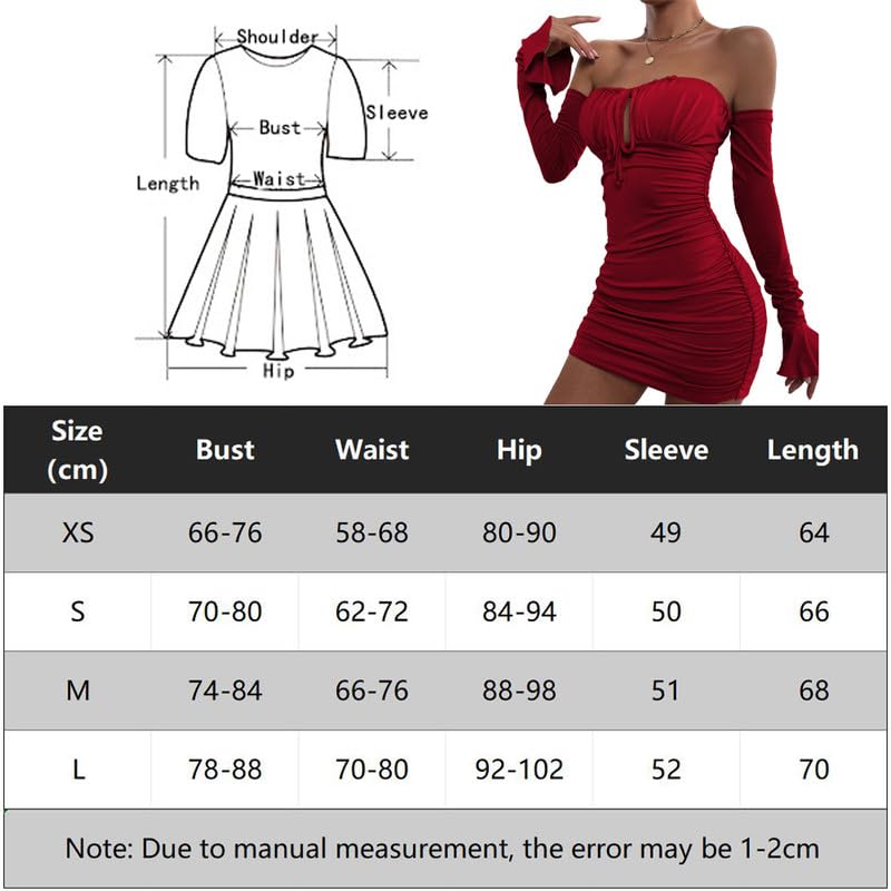 Vestido Sexy Mujer Manga Larga