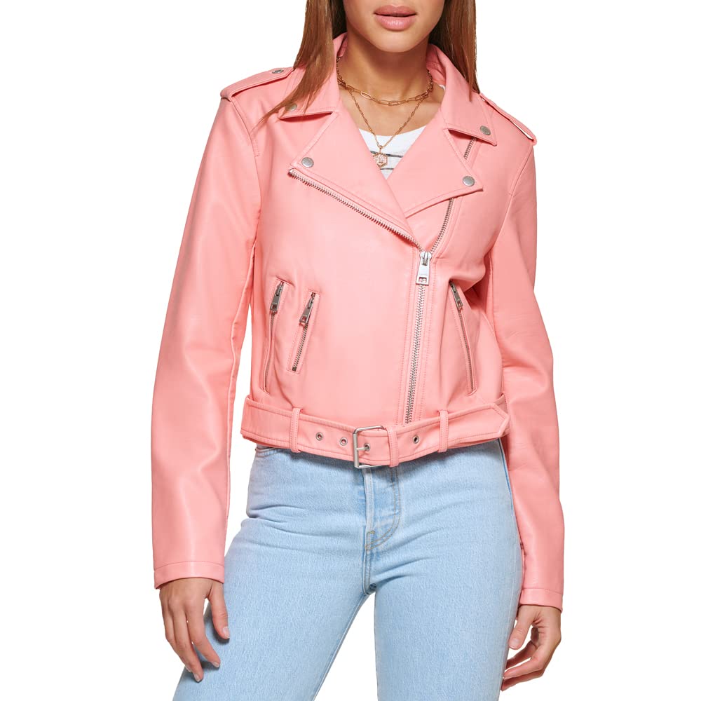 EBXN Women's Belted Faux Leather