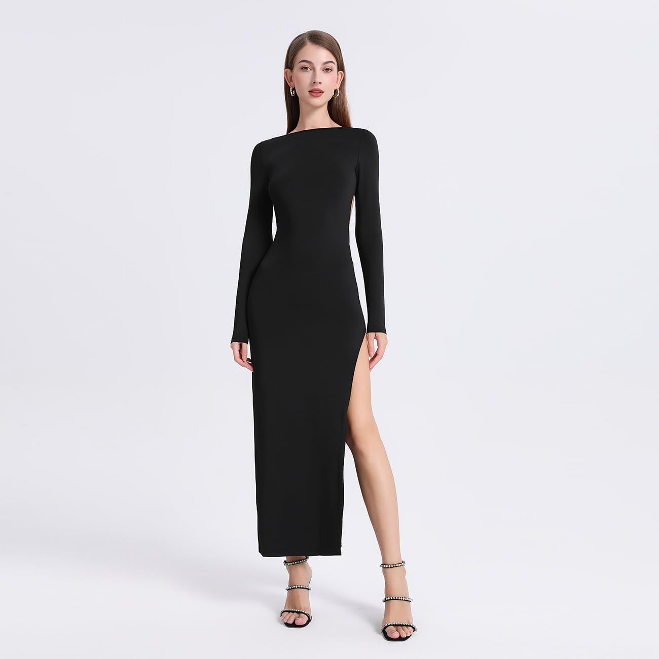 EBXN Vestido Elegante Mujer