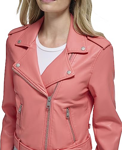 EBXN Women's Belted Faux Leather