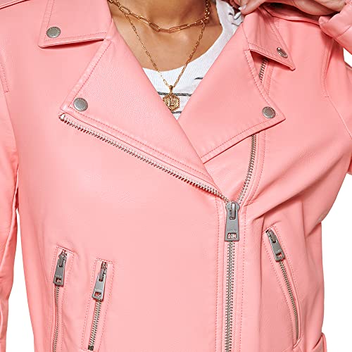 EBXN Women's Belted Faux Leather