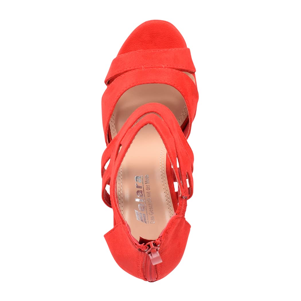EBXN Zapato de Tacón Alto Mujer Abierto Stilettos Chunkyrayan