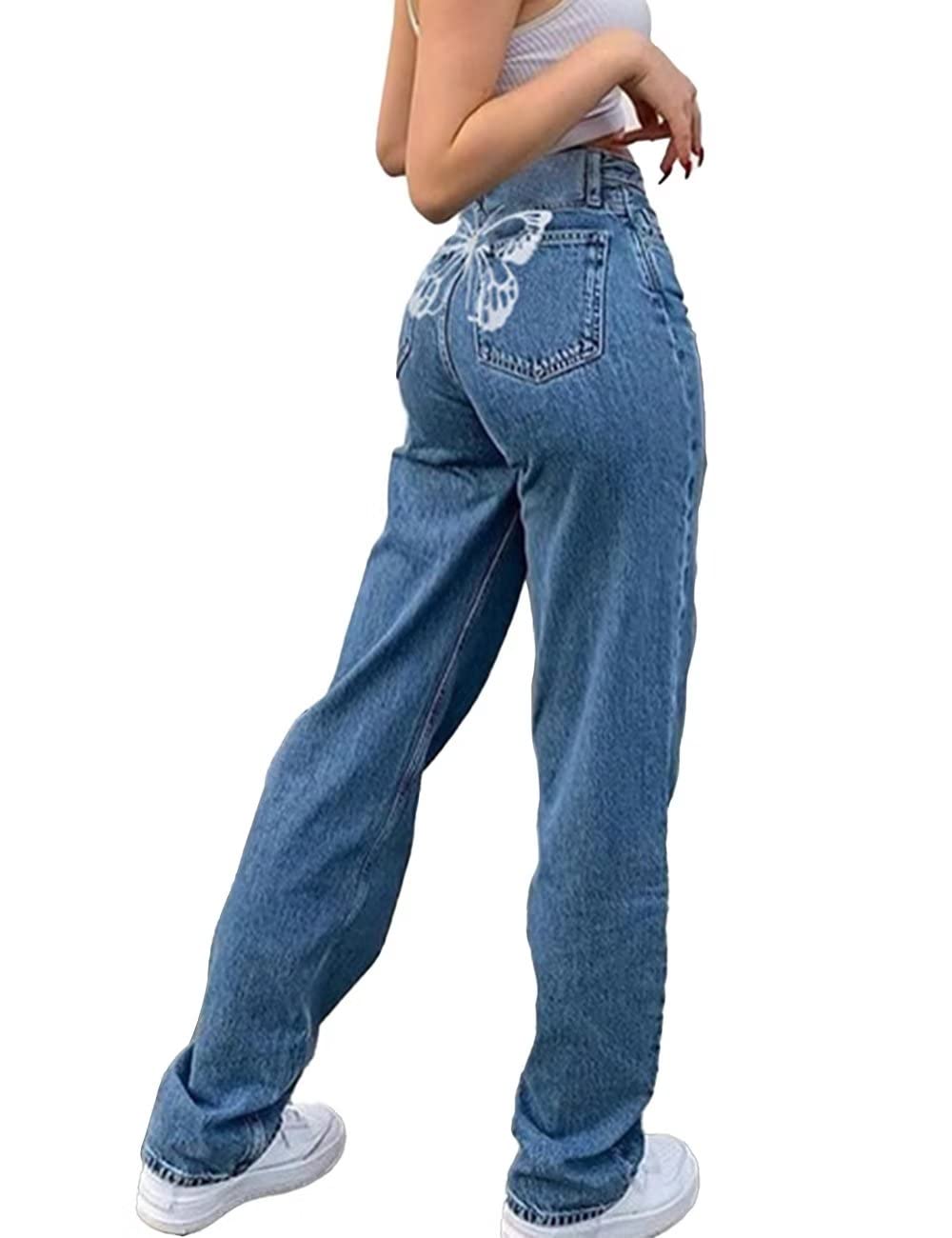 EBXN Tiro Alto Wide Rectos Jeans