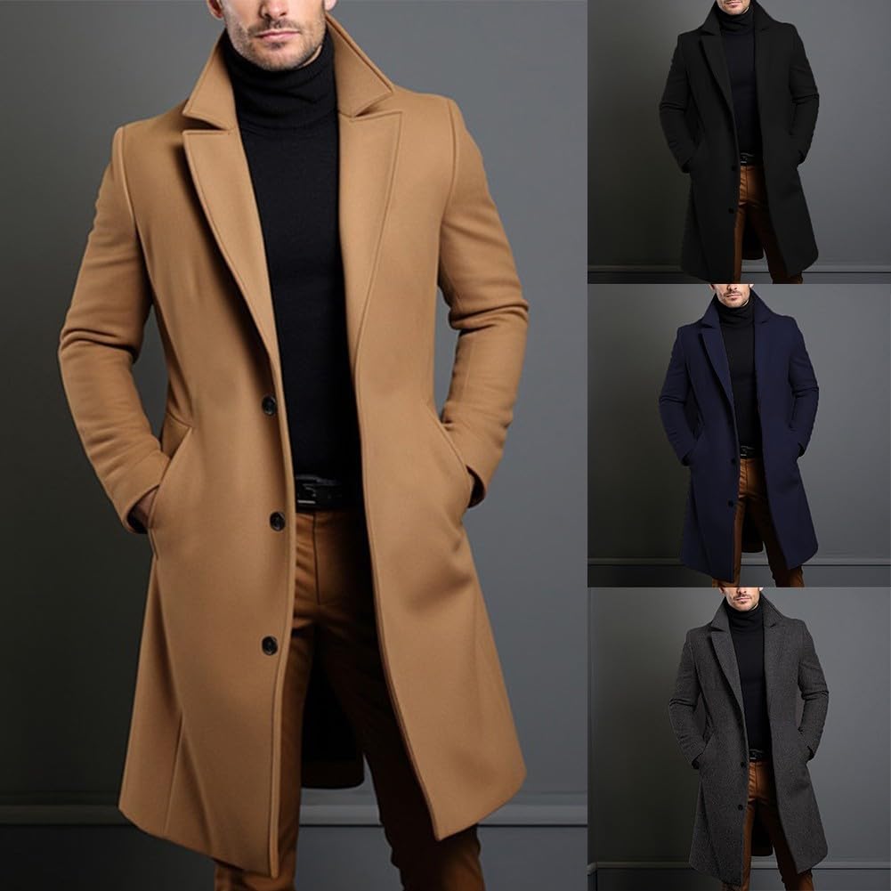 eBexxin - Men's Luxury Trench Coat