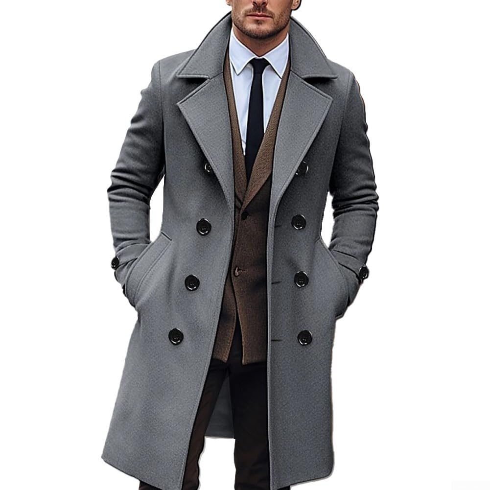 eBexxin - Men's Thick Wool Winter Coat