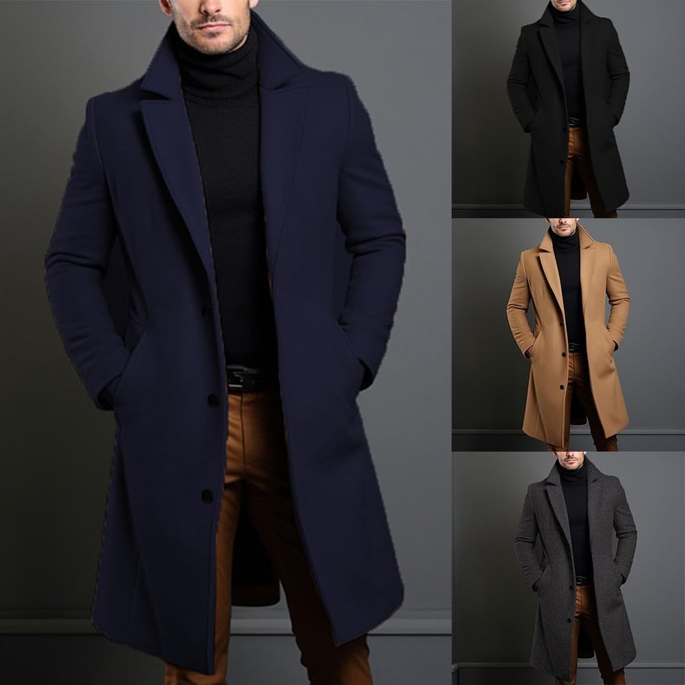eBexxin - Men's Luxury Trench Coat