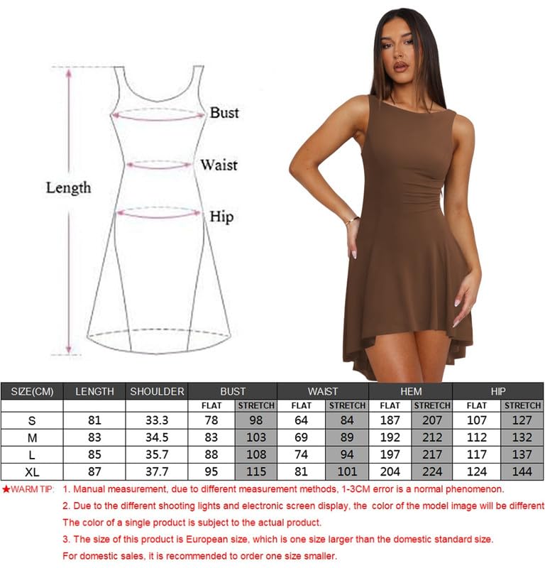 Vestido Sexy Mujer sin Mangas
