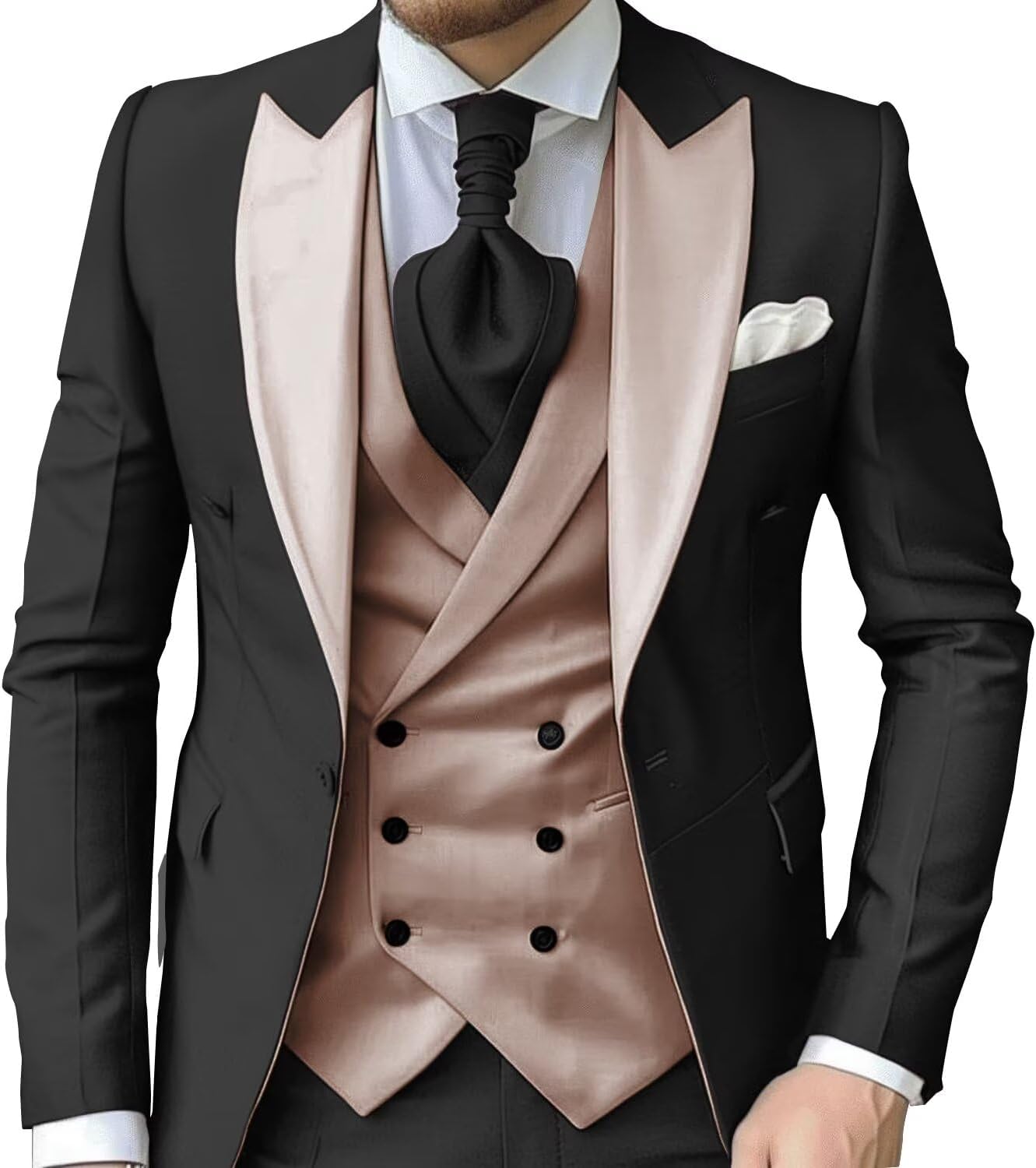 eBexxin - Suits for Men Slim Fit 3 Piece