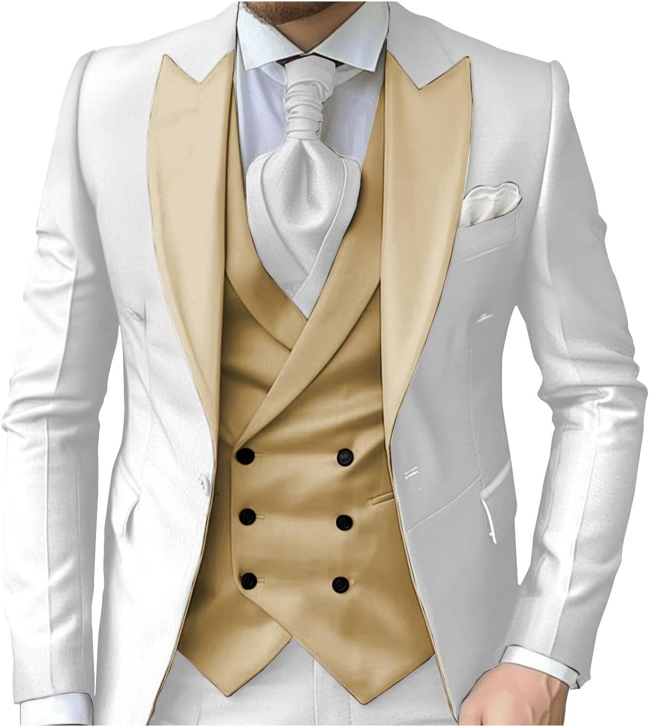 eBexxin - Suits for Men Slim Fit 3 Piece