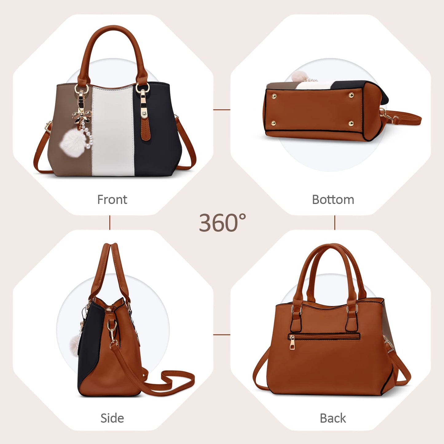 EBXN Bolsos de Mano de Mujer