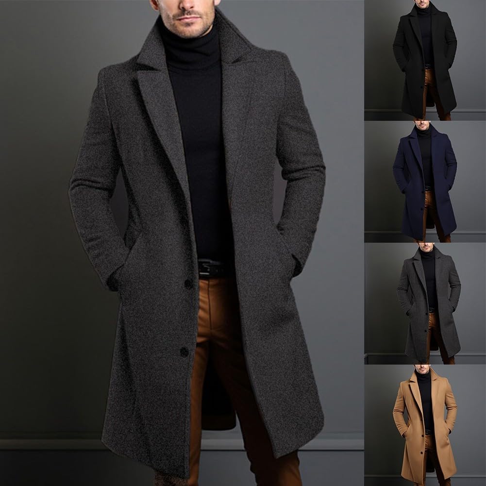 eBexxin - Men's Luxury Trench Coat