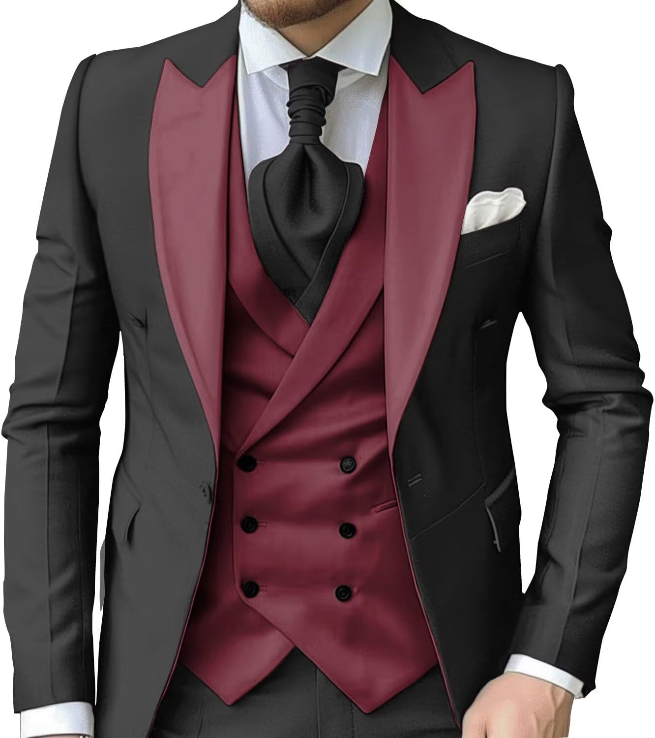 eBexxin - Suits for Men Slim Fit 3 Piece
