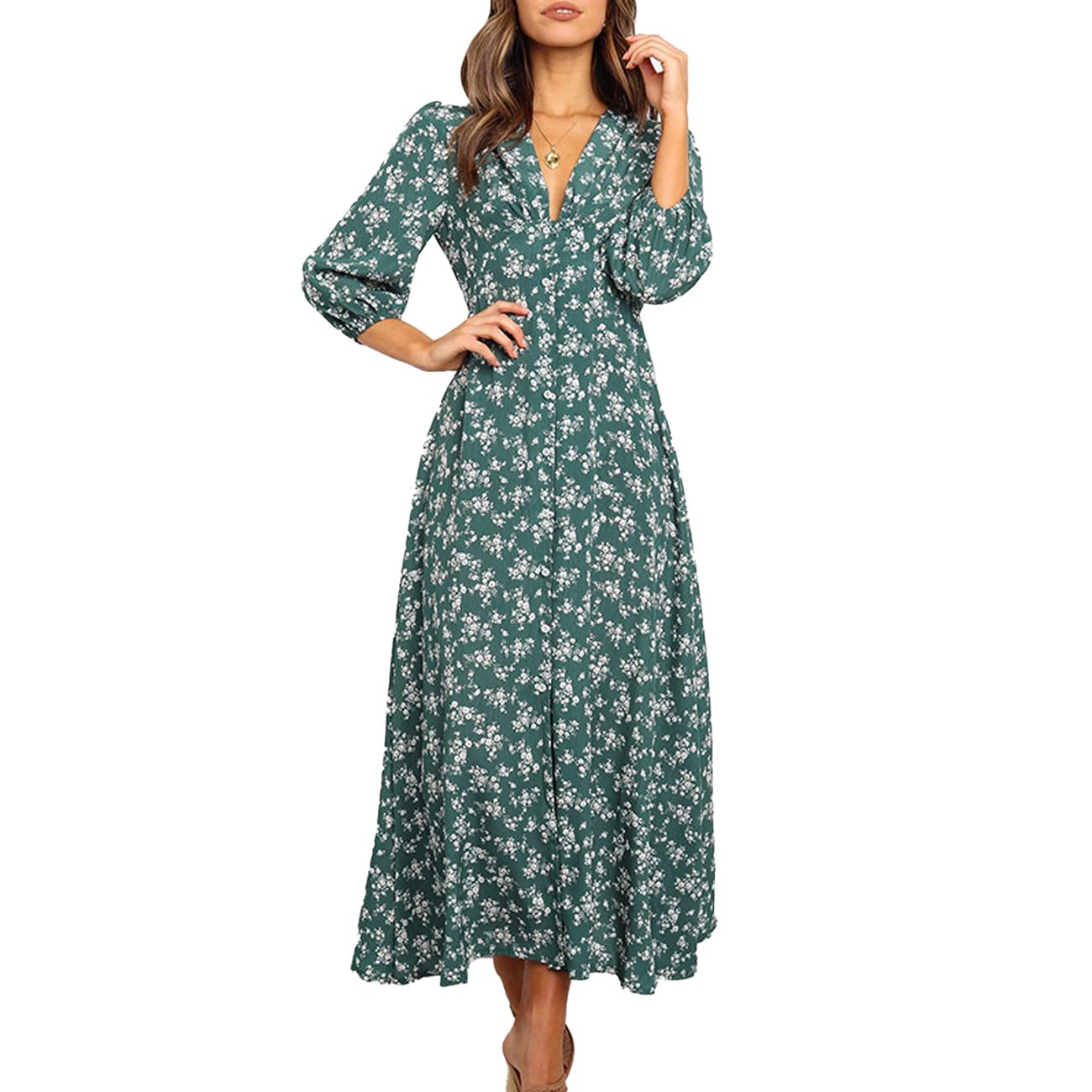 EBXN Vestidos Mujer Floral