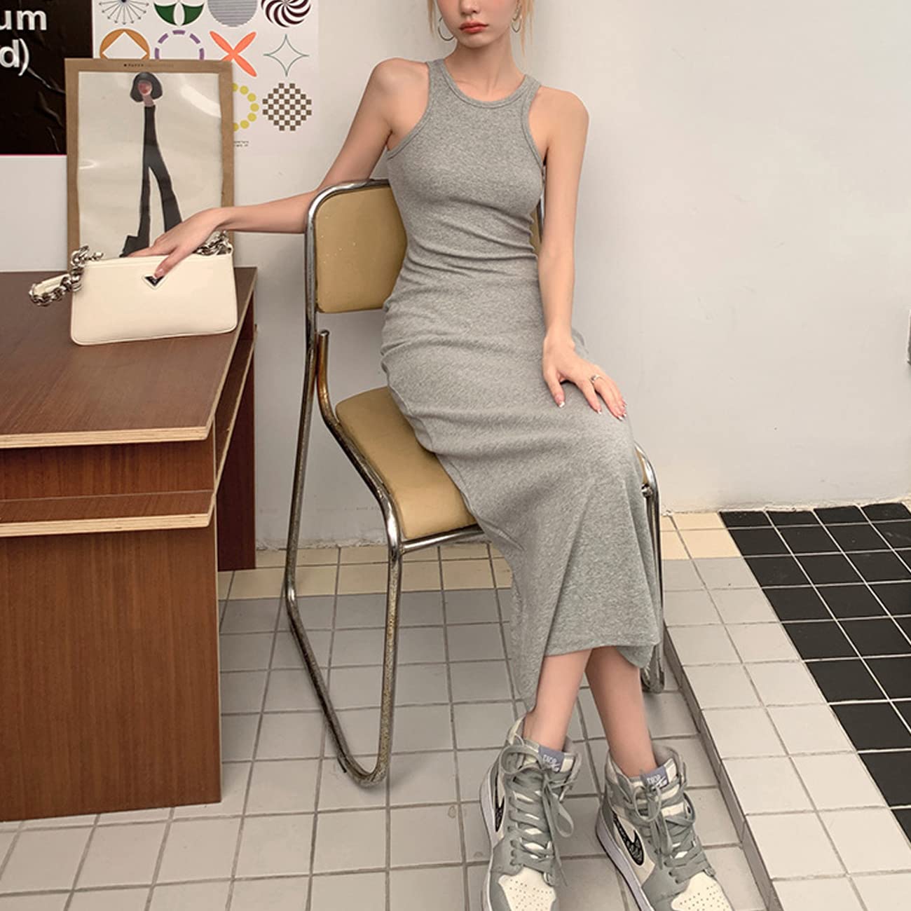 EBXN Vestidos Casual para Mujer