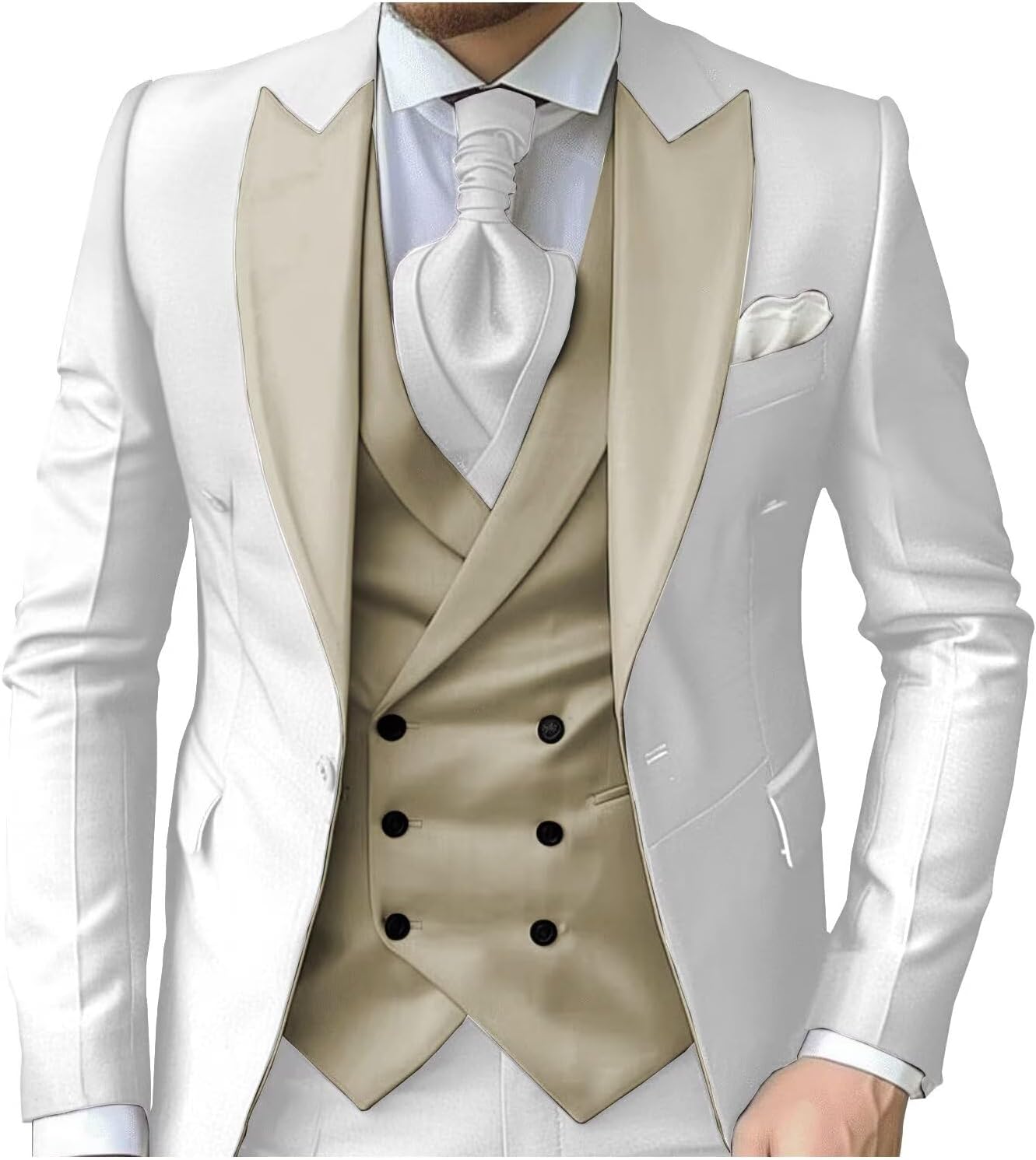 eBexxin - Suits for Men Slim Fit 3 Piece