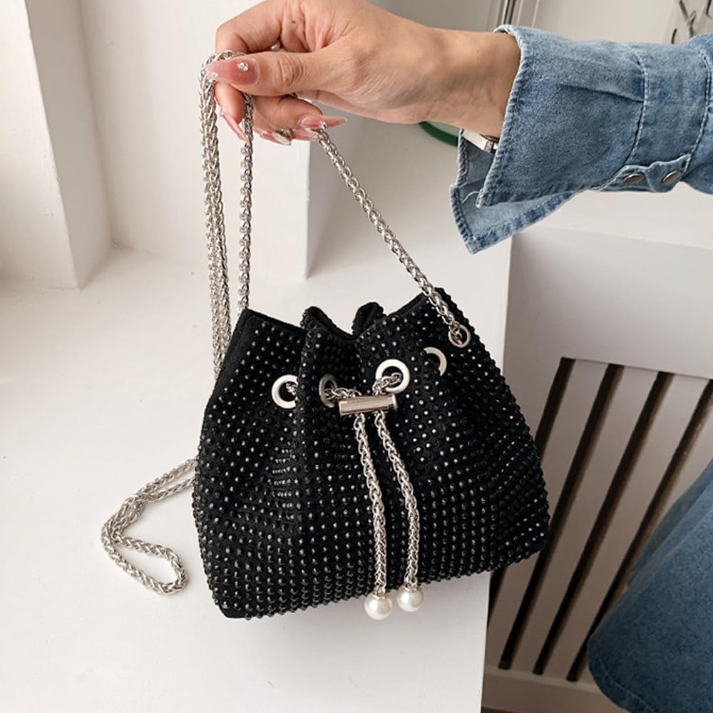 EBXN Bolso Mujer Pequeña Brillante