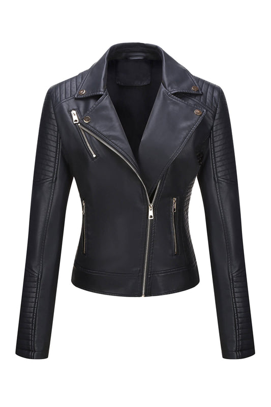 EBXN  Chaqueta Para Mujer Cuero