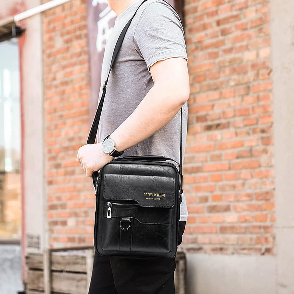 EBXN - Bolsos Bandolera para Hombre
