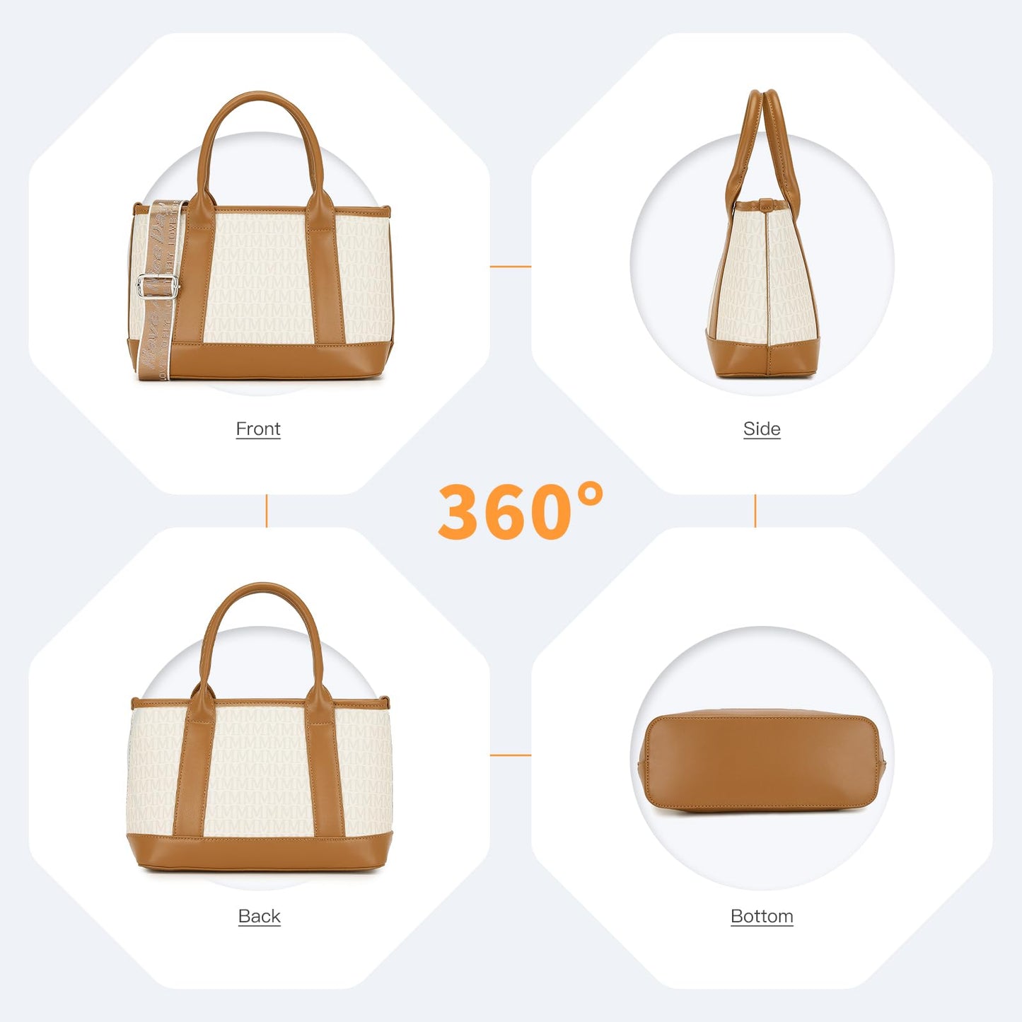 EBXN bolso bandolera de piel PU