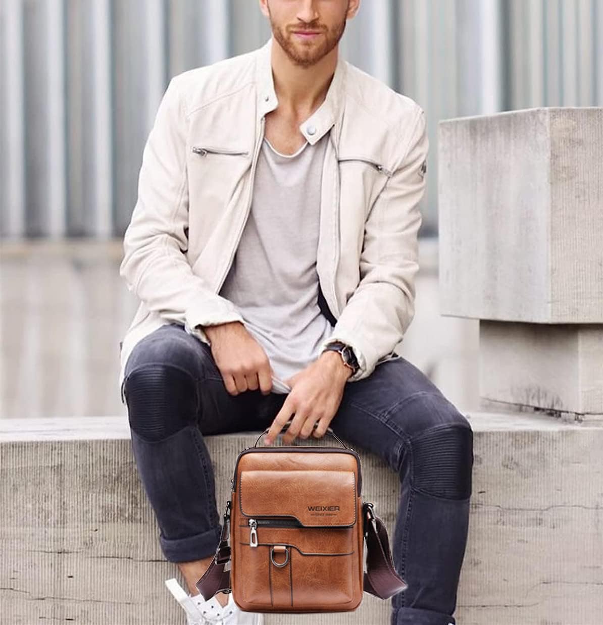 EBXN - Bolsos Bandolera para Hombre