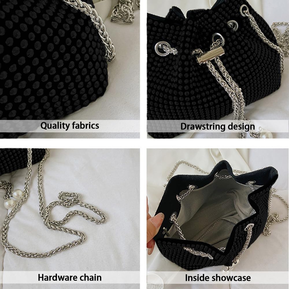 EBXN Bolso Mujer Pequeña Brillante