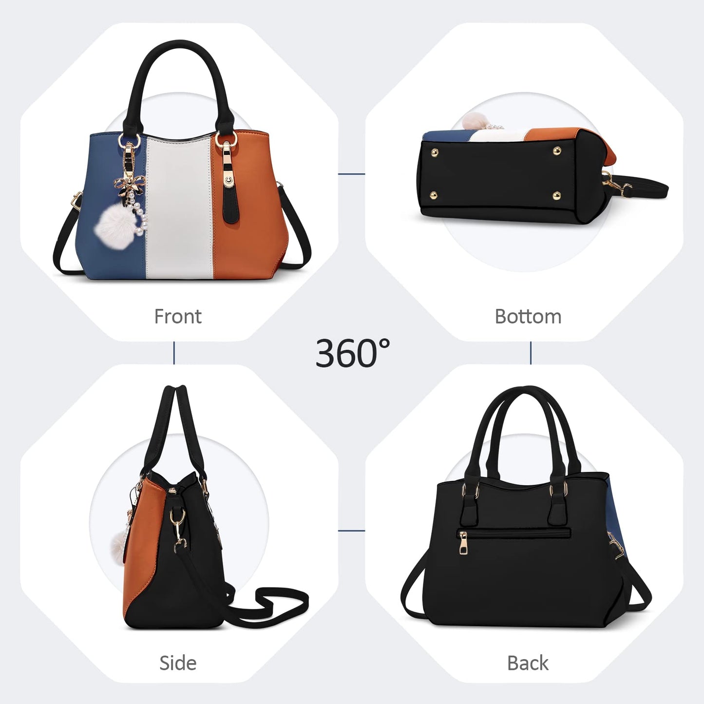 EBXN Bolsos de Mano de Mujer