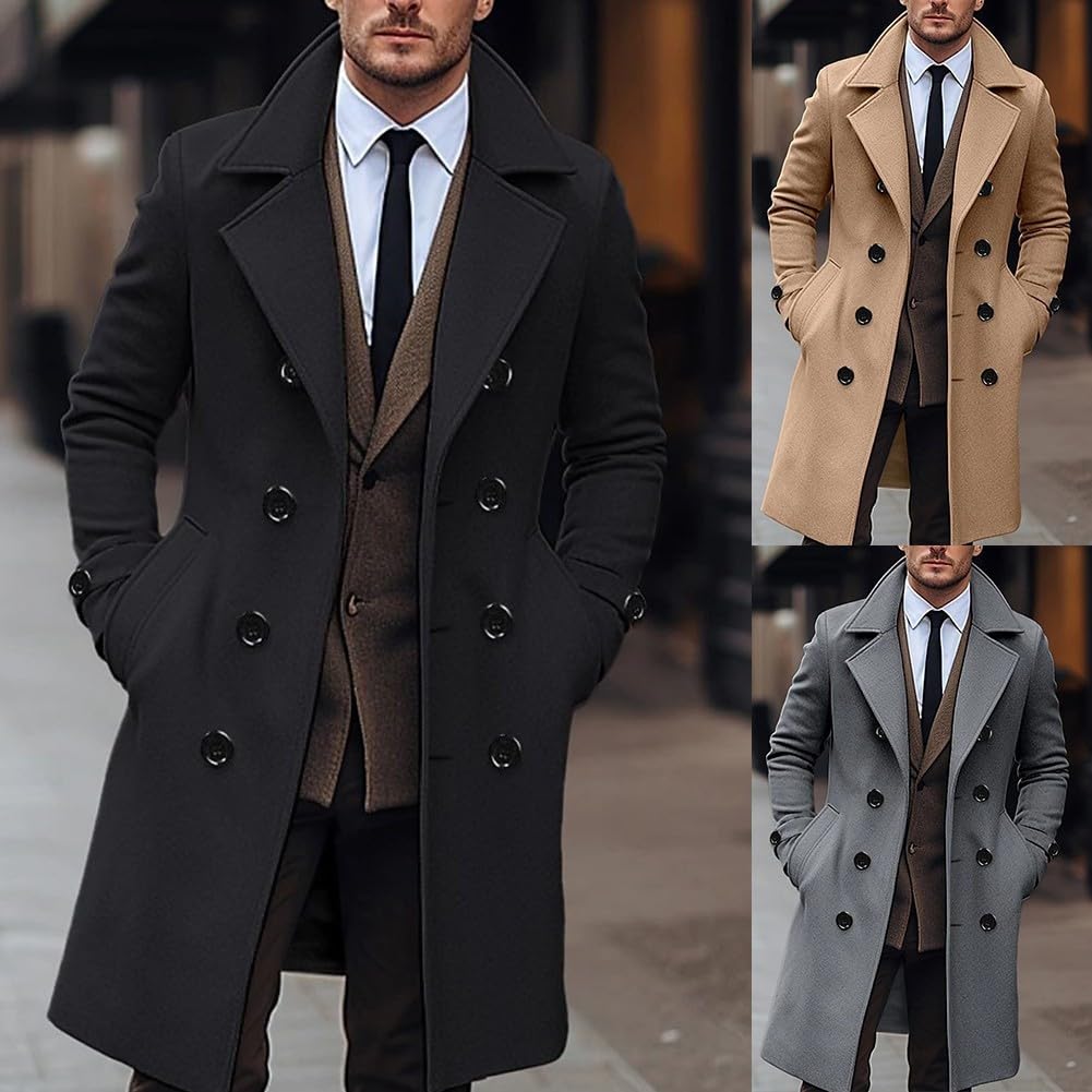 eBexxin - Men's Thick Wool Winter Coat