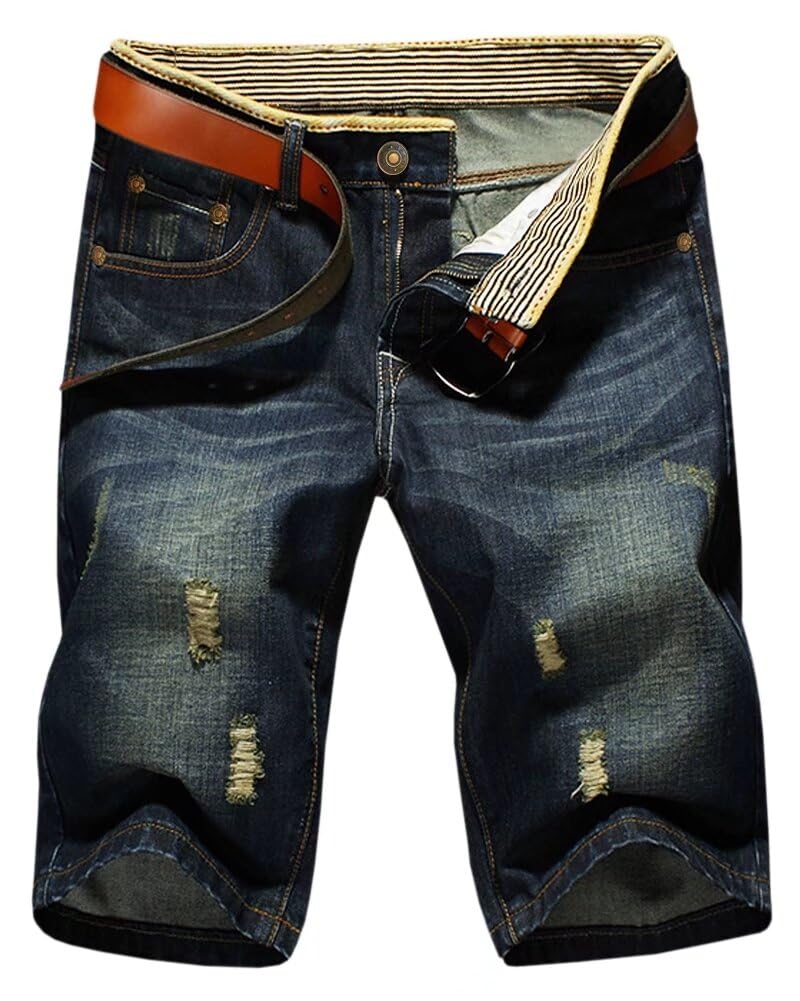 Men's Ripped Jean Short