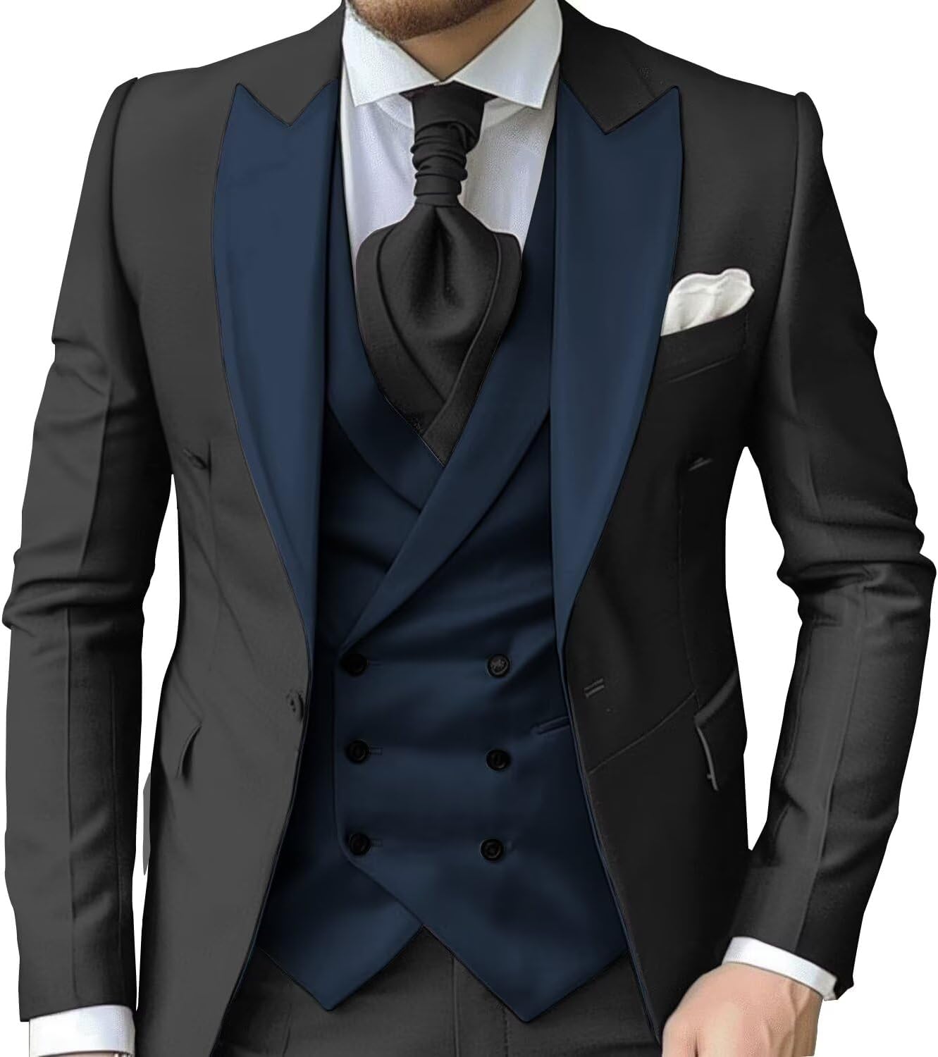 eBexxin - Suits for Men Slim Fit 3 Piece