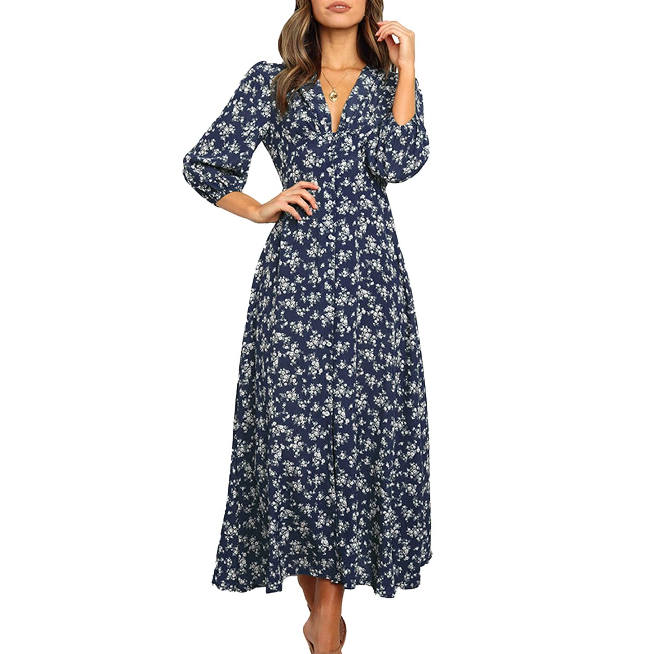 EBXN Vestidos Mujer Floral