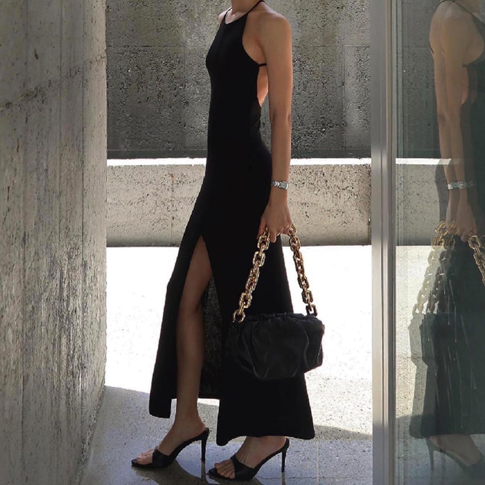 Vestido Largo Casual Tirantes Sin Mangas