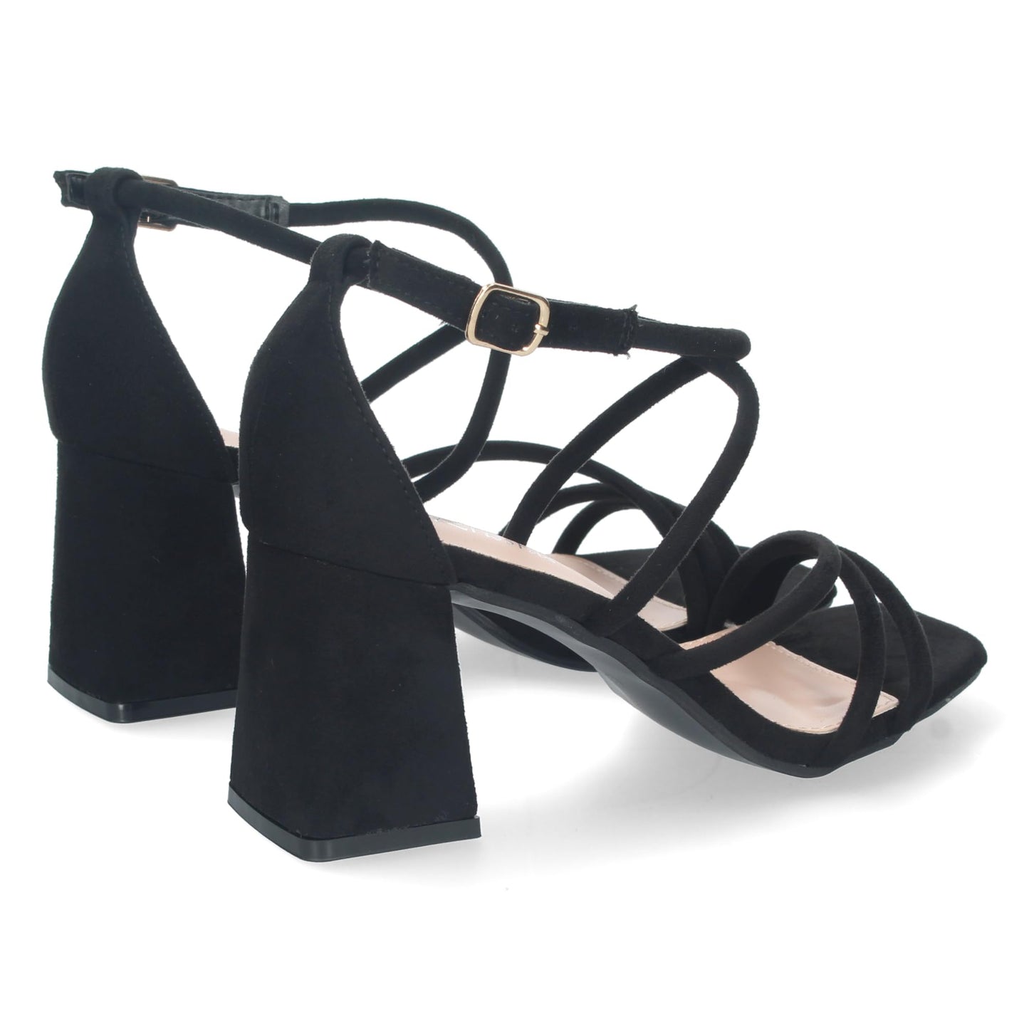 EBXN Sandalia de Tacon para Mujer