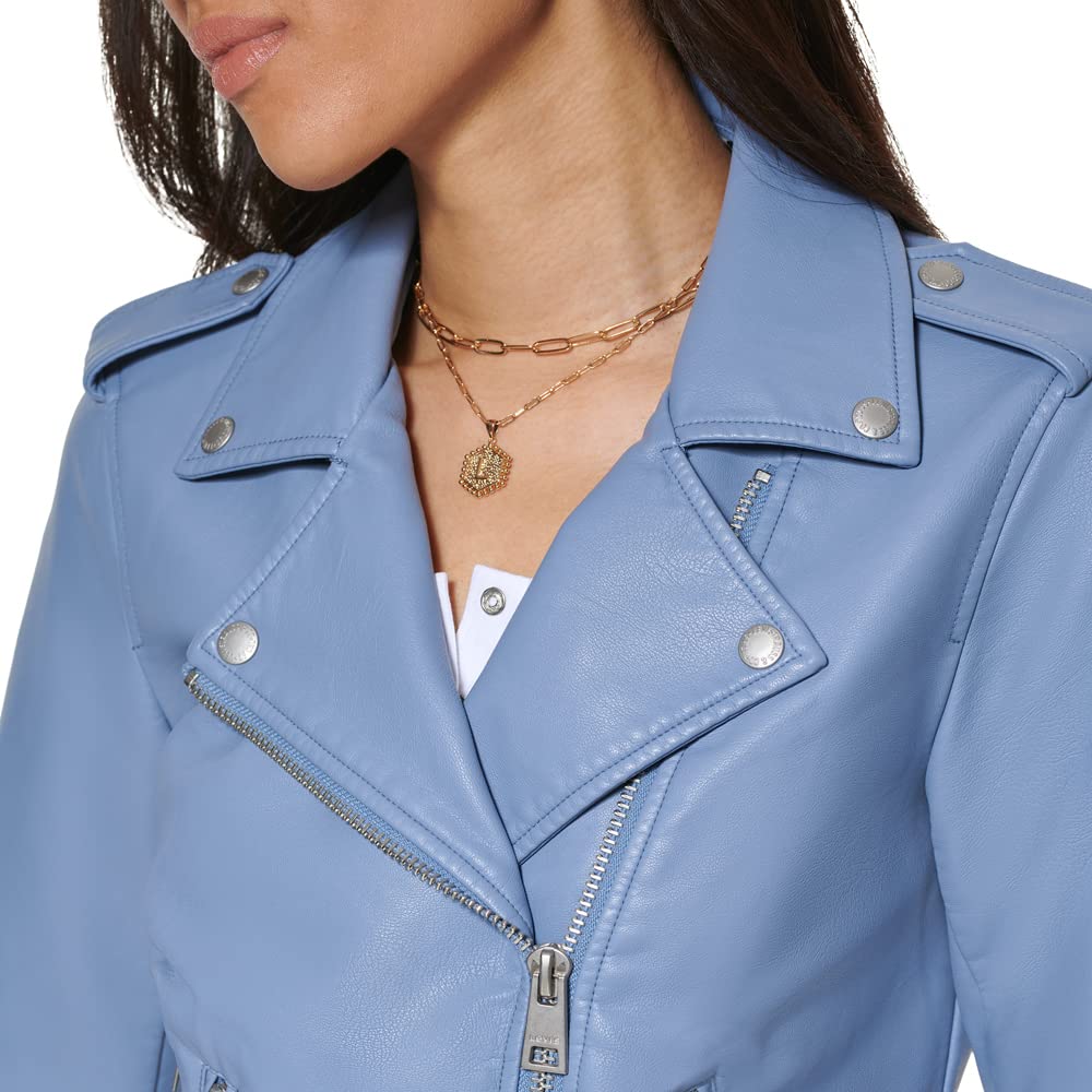 EBXN Women's Belted Faux Leather