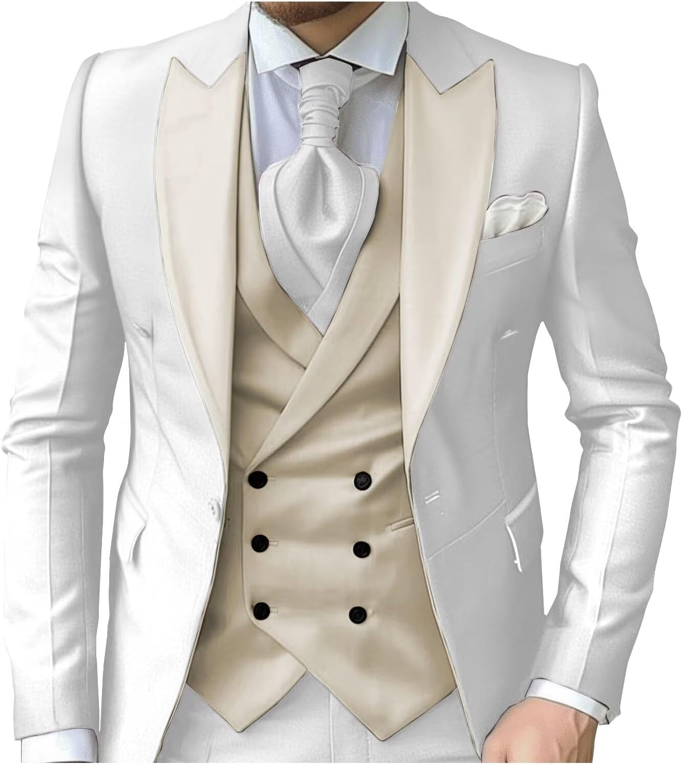 eBexxin - Suits for Men Slim Fit 3 Piece