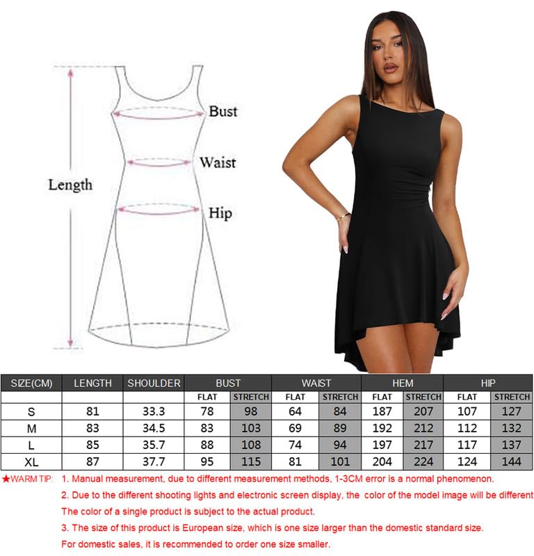Vestido Sexy Mujer sin Mangas