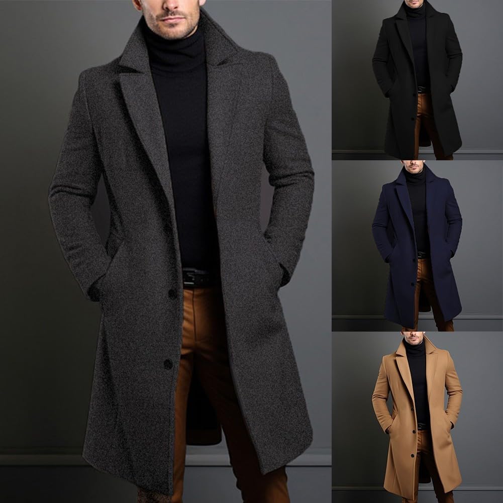 eBexxin - Men's Luxury Trench Coat