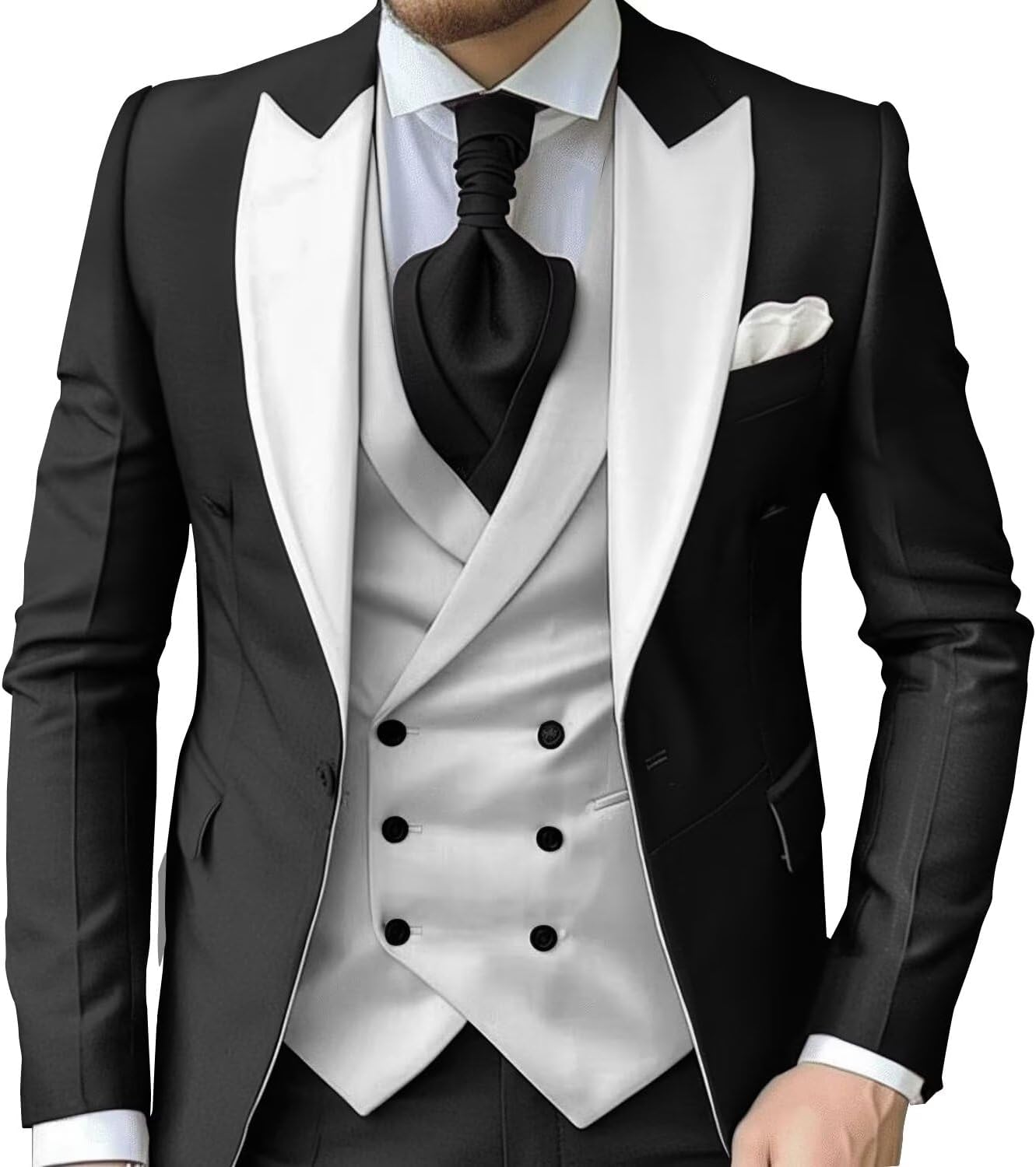 eBexxin - Suits for Men Slim Fit 3 Piece