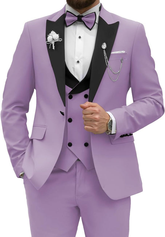 eBexxin - Suit 3 Piece Slim Fit