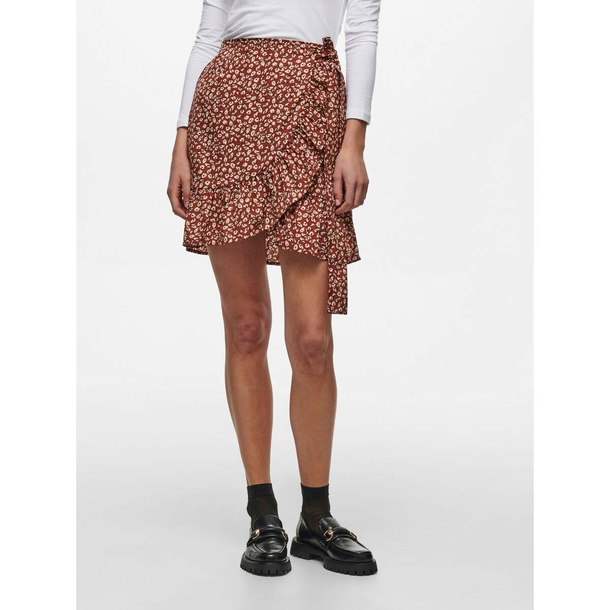EBXN Wrap Skirt Wvn Noos Falda para Mujer